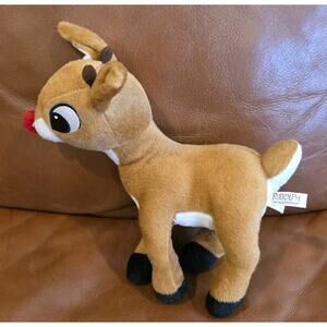 10 Inch Rudolph Red Nose Toy Factory Reindeer Stuffed Animal Plush Toy